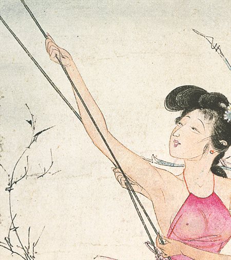 龙马潭-胡也佛的仕女画和最知名的金瓶梅秘戏图